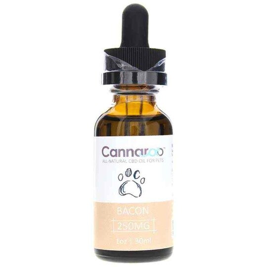 CBD Oil 250 Mg for Pets Bacon Flavor, Cannaroo