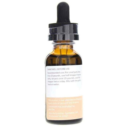CBD Oil 250 Mg for Pets Bacon Flavor, Cannaroo