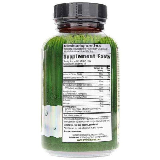 CBD + Power to Sleep, 60 Liquid Softgels, IRN
