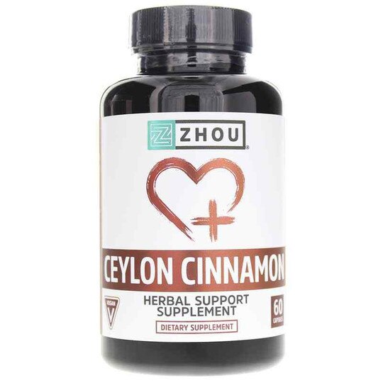 Ceylon Cinnamon, 60 Capsules, ZHO