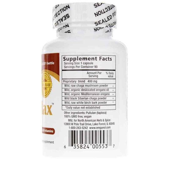 ChagaMax Raw, 90 Veg Capsules, NAHS