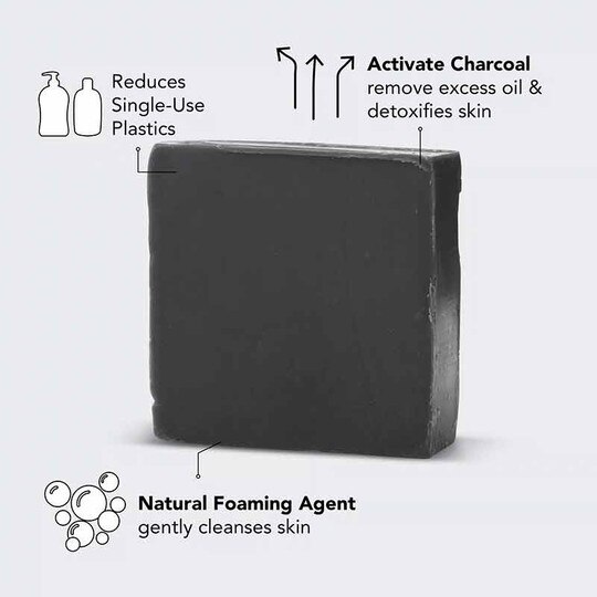 Charcoal Detoxifying Body Wash Bar, 4 Oz, KT