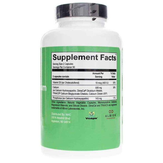 Chelated Calcium, 180 Capsules, NHC