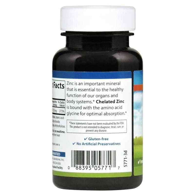 Chelated Zinc, Carlson Labs