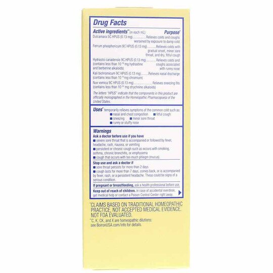 Chestal Cold & Congestion Syrup, 6.7 Oz, BOR