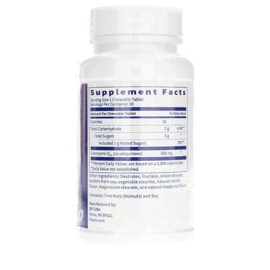 Chewable Coenzyme Q10 300 Mg, 30 Tablets, KL