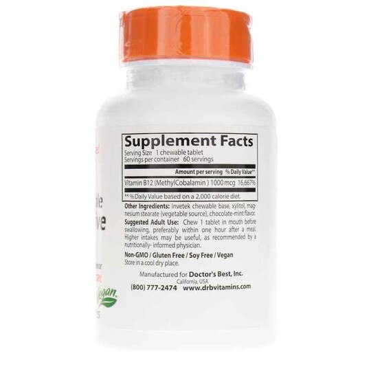 Chewable Fully Active B12 1000 Mcg, Doctors Best