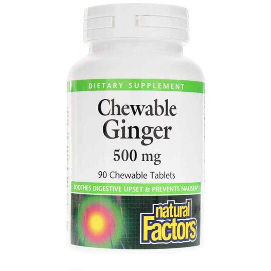 Chewable Ginger 500 Mg, 90 Chewable Tablets, NF
