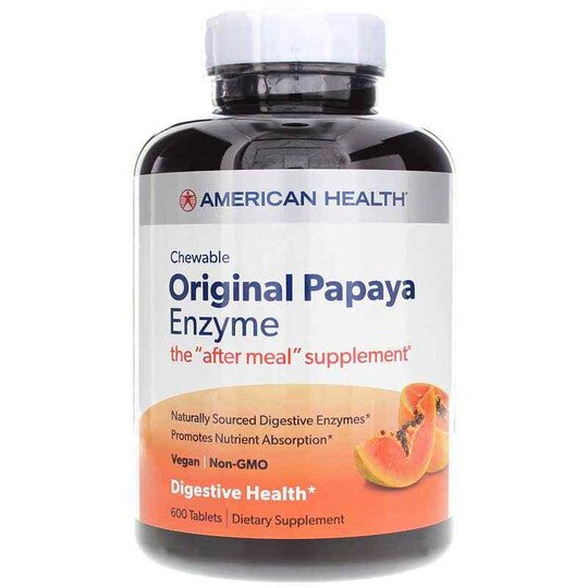 Chewable Original Papaya Enzyme, American Health