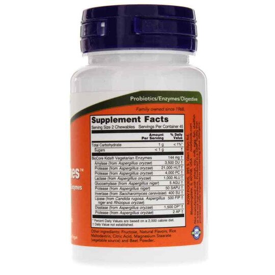 ChewyZymes Berry Flavor, 90 Chewables, NOW