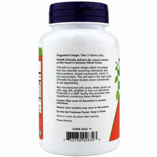 Chlorella 1000 Mg, 120 Tablets, NOW