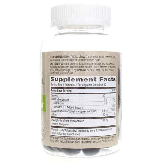 Chlorophyll Gummies, 60 Gummies, NWA