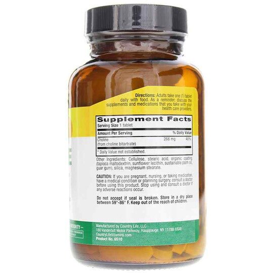 Choline, 100 Tablets, CTL