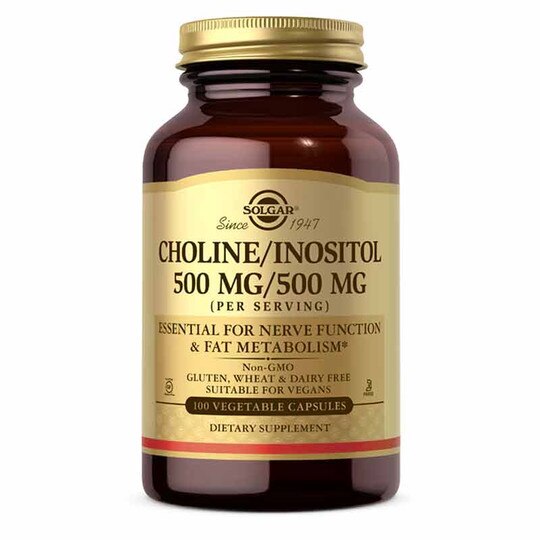 Choline/Inositol 500 Mg, 100 Veg Capsules, SLG