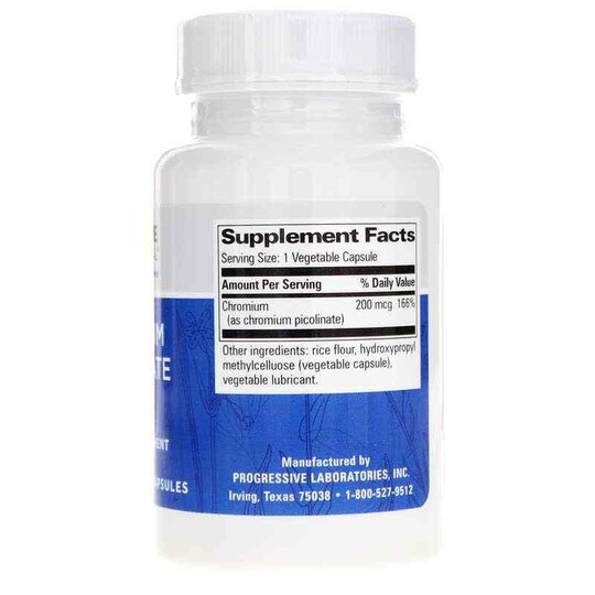 Chromium Picolinate, 60 Veg Capsules, PGL