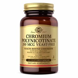 Chromium Polynicotinate 200 Mcg Yeast-Free
