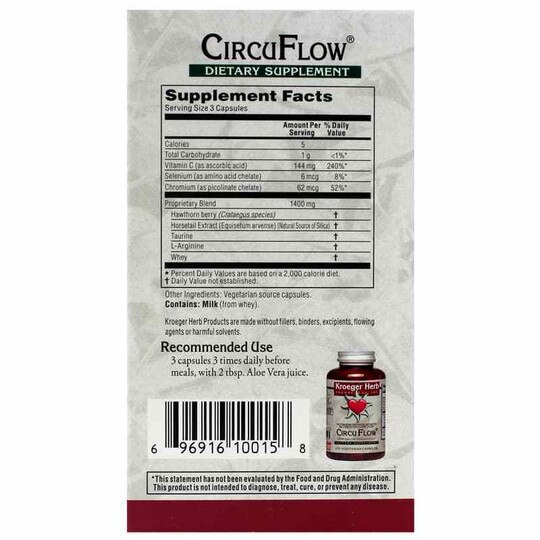 CircuFlow, 270 Veg Capsules, KRH
