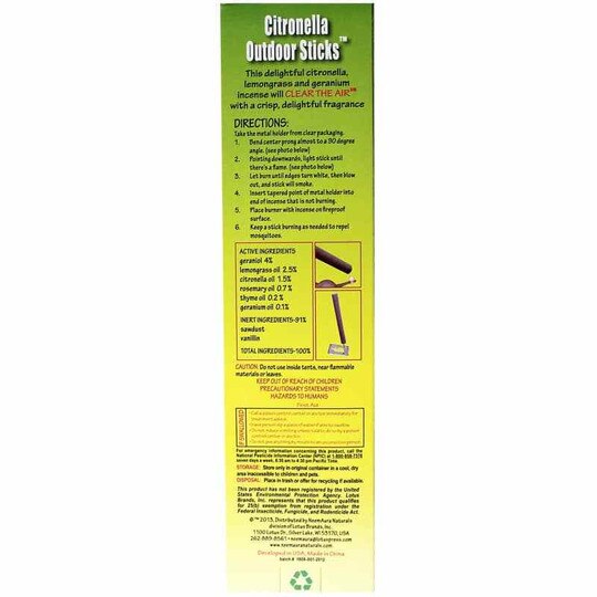 Citronella Outdoor Sticks, Neem Aura