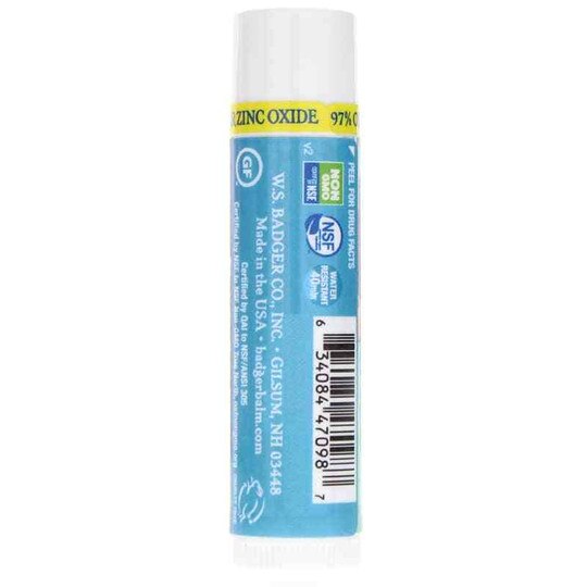 Clear Zinc SPF 15 Lip Balm Unscented, 2 Tubes, BA