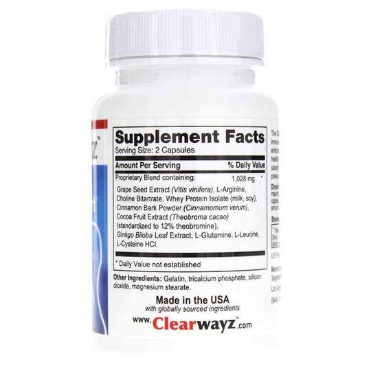Clearwayz Natural Sinus & Lung Support, 30 Capsules, PTH