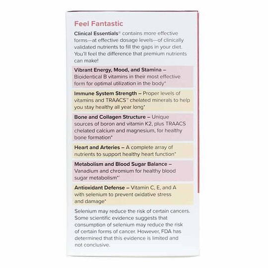 Clinical Essentials Multi-Vitamin & Minerals, 60 Tablets, TNT