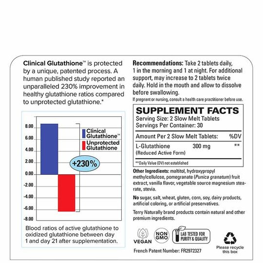 Clinical Glutathione, 60 Tablets, TNT