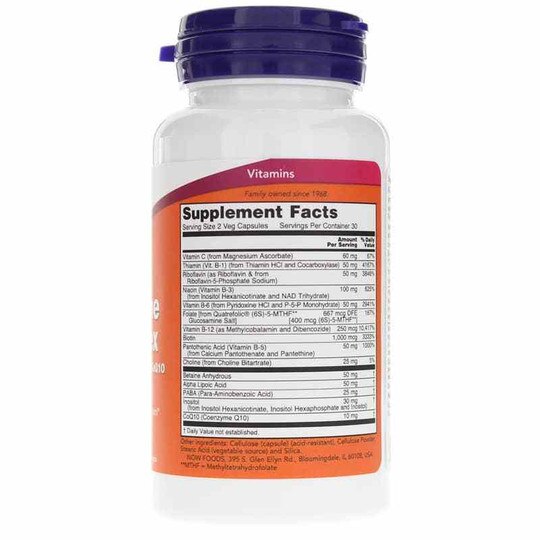 Co-Enzyme B-Complex, 60 Veg Capsules, NOW
