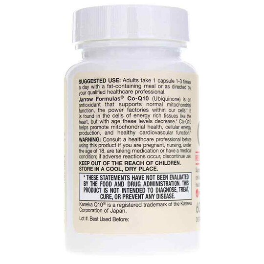 Co-Q10 100 Mg, 60 Capsules, JRF