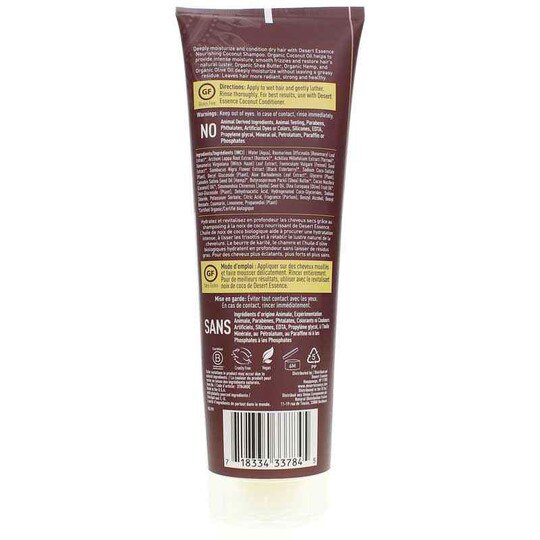 Coconut Shampoo for Dry Hair, 8 Oz, DES