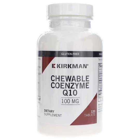 Coenzyme Q10 Chewable 100 Mg with Stevia, 120 Tablets, KRK