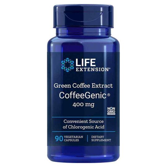 CoffeeGenic Green Coffee Extract 400 Mg, 90 Veg Capsule, LFE
