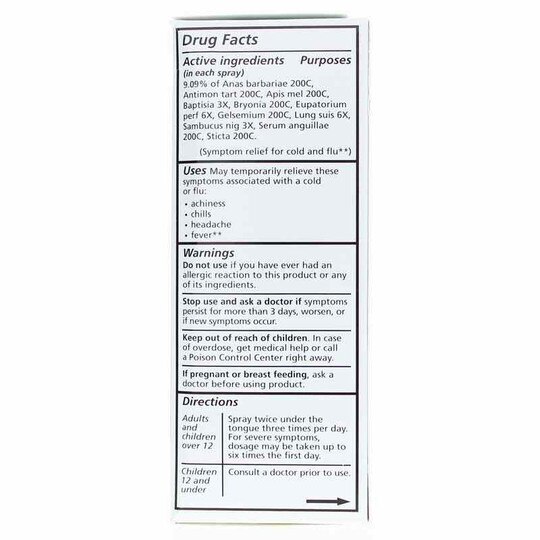 Cold & Flu Spray, 1 Oz, LDL
