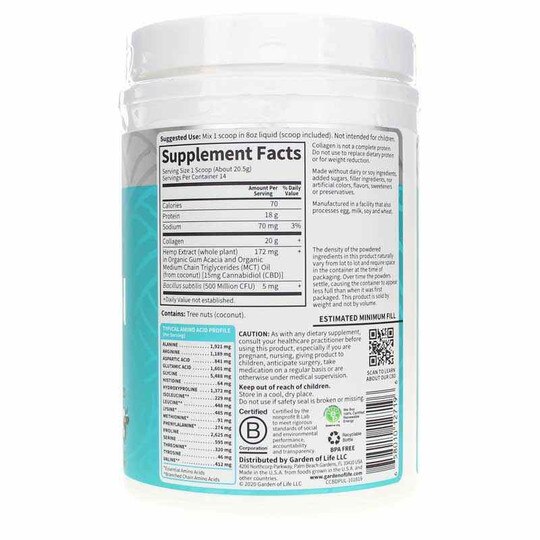 Collagen CBD 15 Mg, 10.12 Oz, GOL