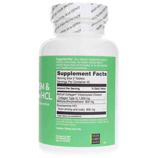 Collagen, MSM and Glucosamine HCL, 90 Tablets, NHC