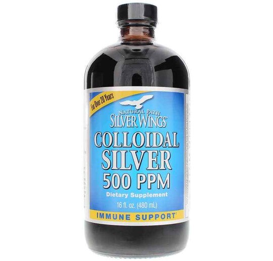 Colloidal Silver 500 PPM, Natural Path Silver Wings