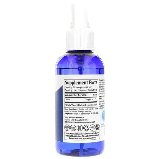 Colloidal Silver Spray 30 PPM, Trace Minerals Research