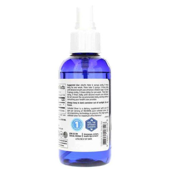Colloidal Silver Spray 30 PPM, Trace Minerals Research