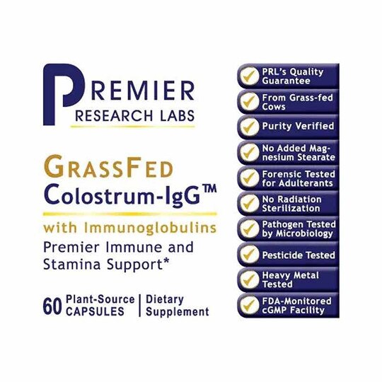 Colostrum-IgG, 60 Veg Capsules, PRL