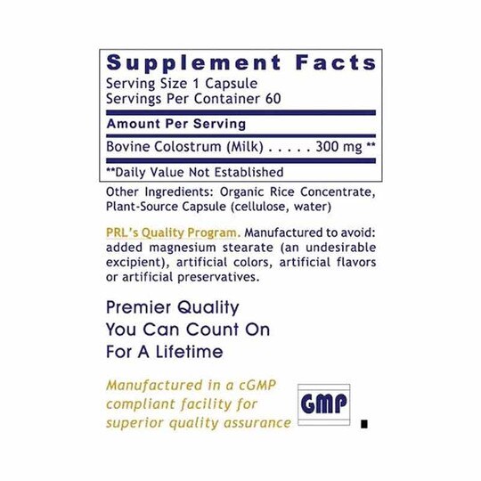 Colostrum-IgG, 60 Veg Capsules, PRL