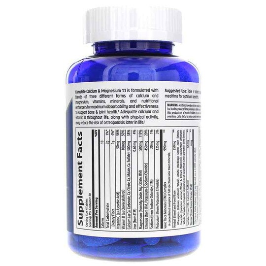 Complete Calcium & Magnesium 1:1, 120 Tablets, TMR
