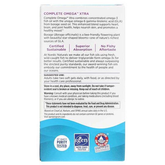 Complete Omega Xtra, 60 Softgels, NRN