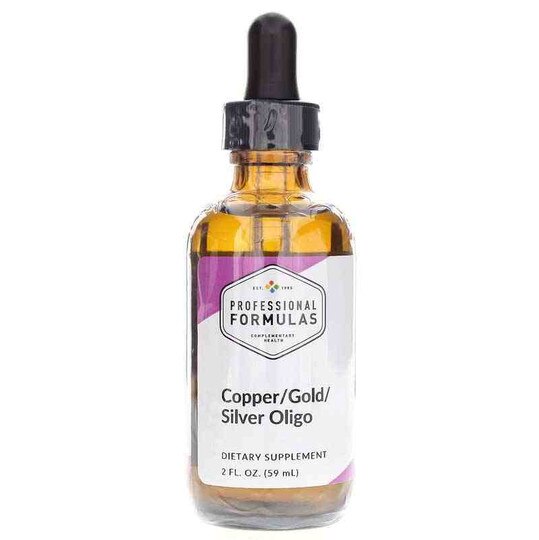 Copper/Gold/Silver Oligo Drops, Professional Complementary Health Formulas