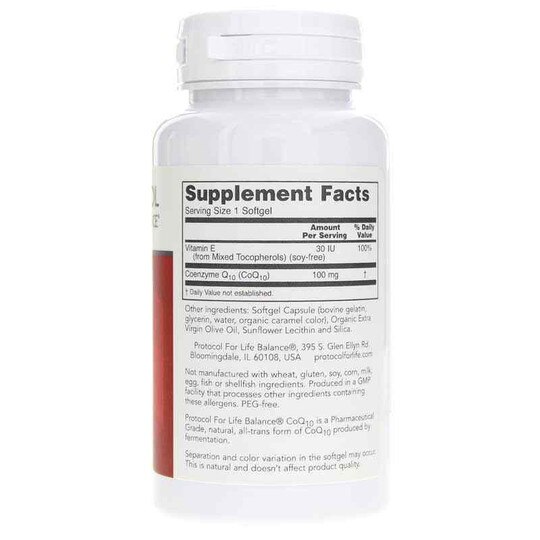 CoQ10 100 Mg, 90 Softgels, PFLB