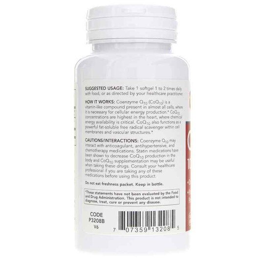 CoQ10 100 Mg, 90 Softgels, PFLB