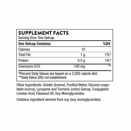 CoQ10 100 Mg, 60 Gel Capsules, THR