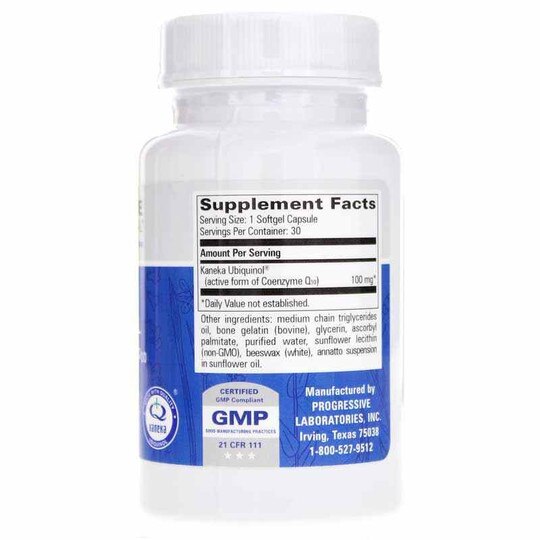 CoQ10 Ubiquinol, Progressive Labs