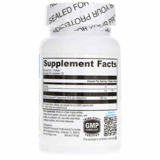 CoQmax Ubiquinol 200 Mg, 30 Softgels, XYM