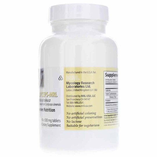 Cordyceps 500 Mg, 90 Tablets, MRL