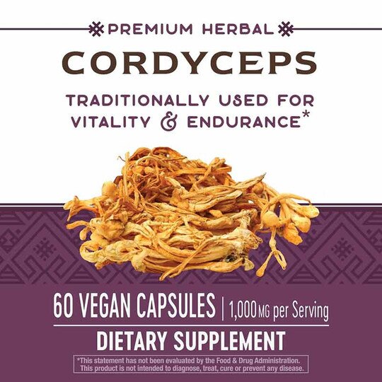 Cordyceps, 60 Veg Capsules, NWA