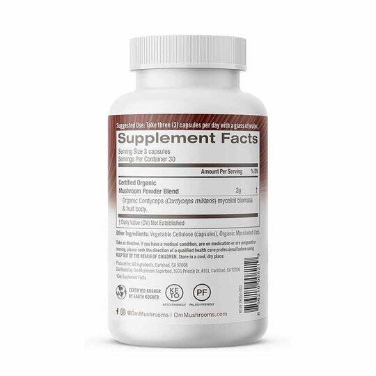 Cordyceps, 90 Veg Capsules, OSHM